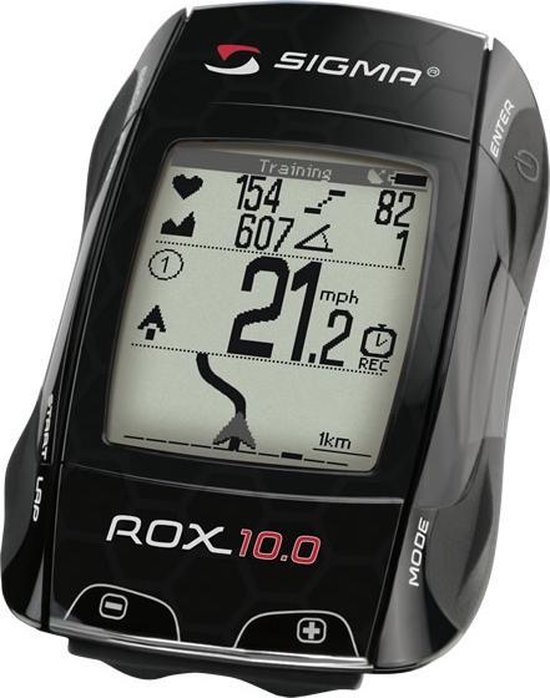Sigma Rox 10.0 GPS - Fietscomputer & Hartslagmeter - Zwart