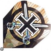 Harrows darts Flight 1612 hologram sworded cross