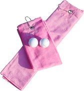 ARTG - Golf Handdoekje DeLuxe - Velours - Rose - Pink - Set 5 stuks
