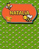 Handwriting Practice 120 Page Honey Bee Book Natalia