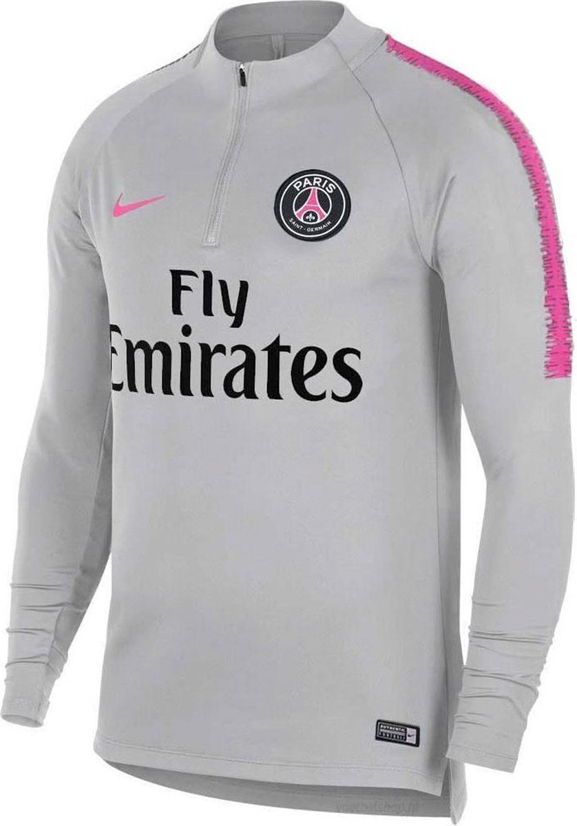 raken Imperialisme Fahrenheit Nike Dry Squad Drill Top Paris Saint-Germain Sportshirt Heren - grijs/roze  | bol.com