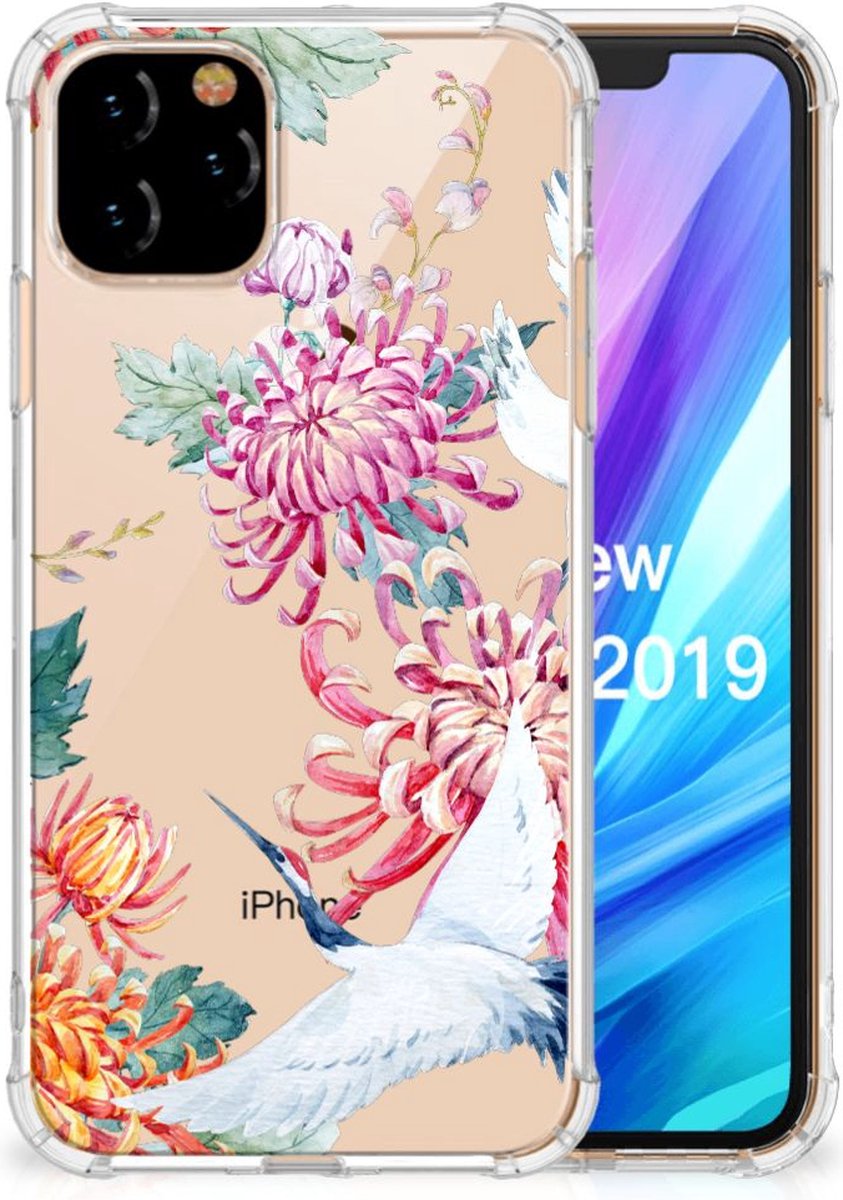 Apple iPhone 11 Pro Case Anti-shock Bird Flowers