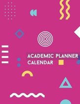 Academic Planner Calendar 8.5 x 11 Minimalist Fuschia