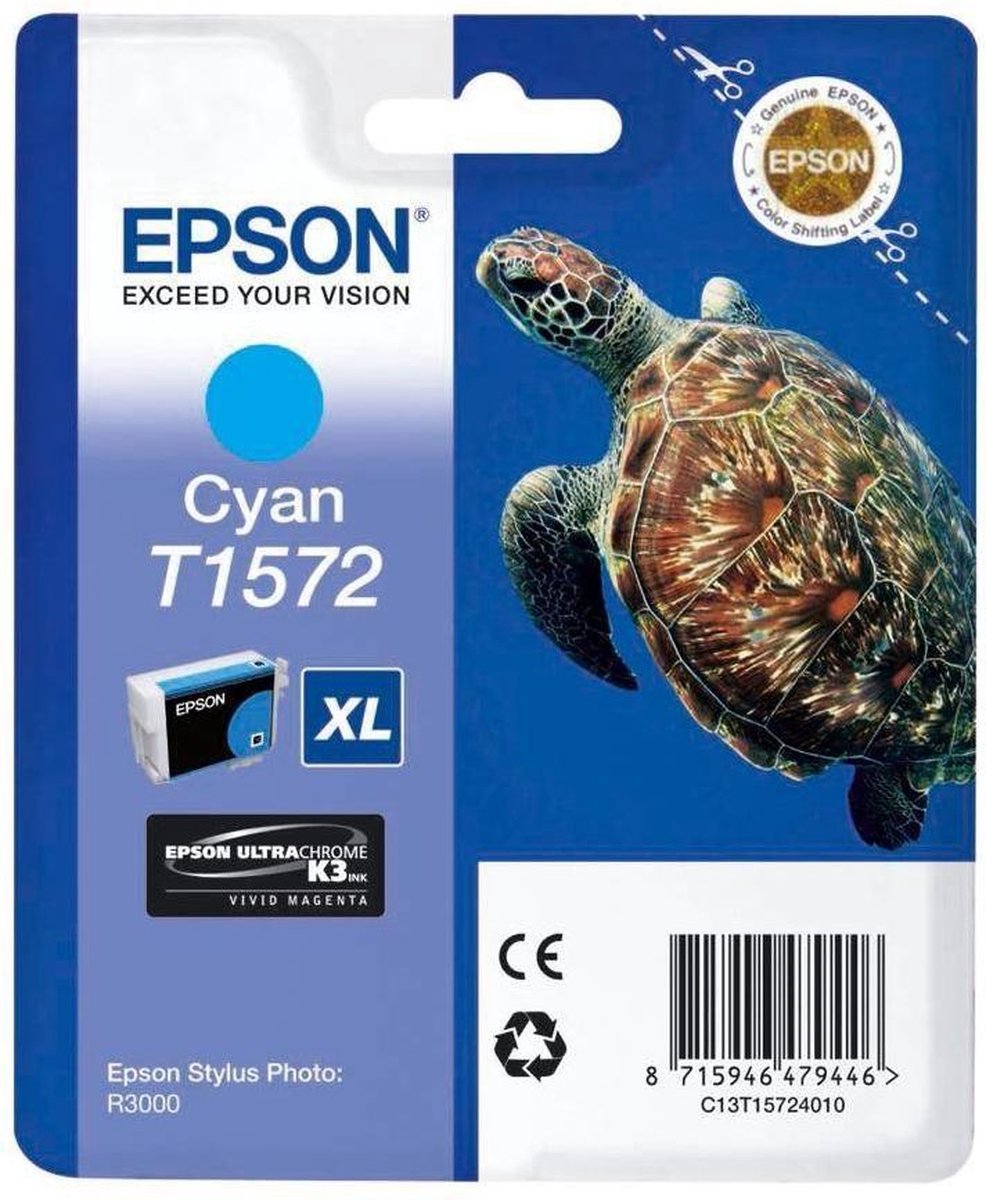 Epson T1572 - Inktcartridge / Cyaan