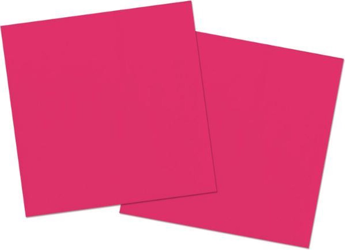 Folat - Roze Servetten - 33x33 cm (20 stuks)