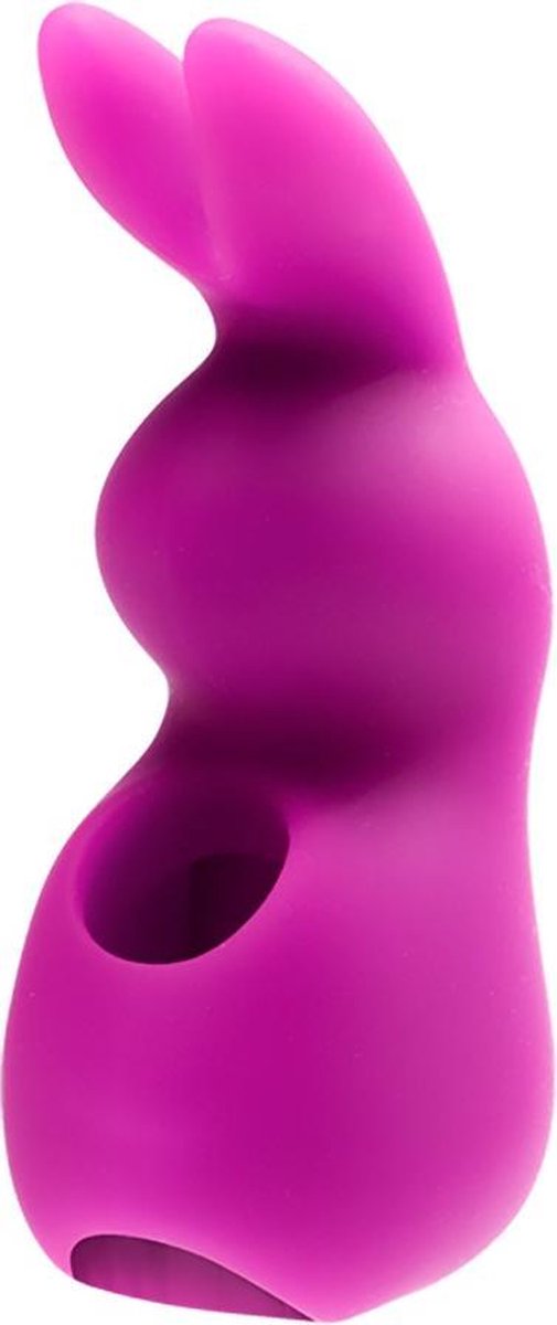 Vedo – Delicate Bunny Vinger Vibrator met Elastische Vinger Lus voor Optimaal Comfort en Plezier – 8.5 cm – Paars