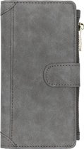 Luxe Portemonnee iPhone 11 Pro Max hoesje - Grijs