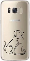 Samsung Galaxy S9 transparant siliconen hoesje hond/kat