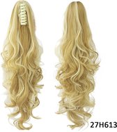 Clip in Paardenstaart Haarextension – Blond – 60 cm – Snel Te Bevestigen - #27-H613