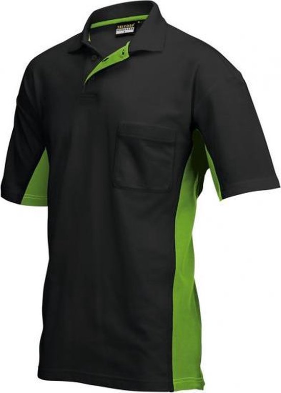 Polo Tricorp bicolore - 202002 - bleu royal-marine - taille XL