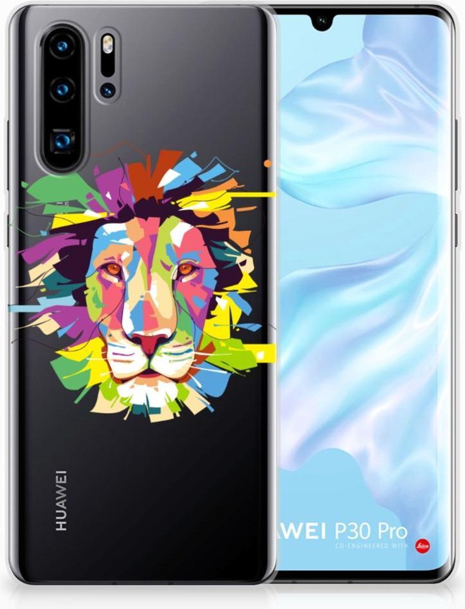 Huawei P30 Pro Telefoonhoesje met Naam Lion Color