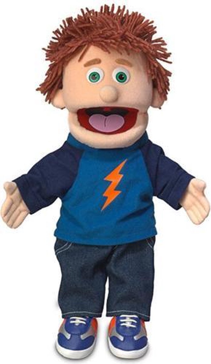 Sillypuppets - Handpop Tommie 35 cm - Handpoppen - Poppenkastpoppen - Poppentheater