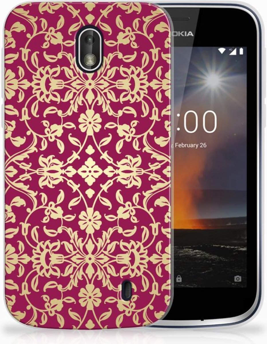 Siliconen Hoesje Nokia 1 Barok Pink