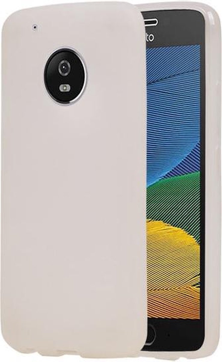 BestCases.nl Motorola Moto G5 TPU back case hoesje transparant Wit