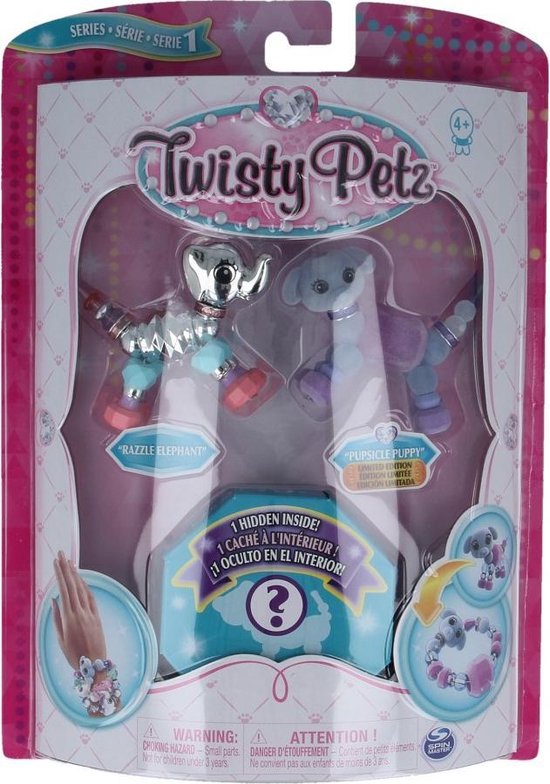 Twisty Petz Razzle Elephant, Pupsicle Puppy, ??Surprise??3 Pack