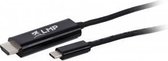 LMP USB-C to HDMI 2.0 cable, USB-C 3.1 to HDMI 2.0 (m), 4K@60Hz, zwart, 1.8 m