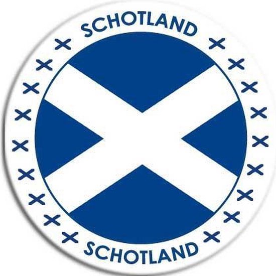 campus Moet Verrast zijn Schotland sticker rond 14,8 cm - Schotse vlag - Landen thema decoratie... |  bol.com