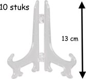 Bordenstandaard - Borden display - Standaard voor borden - 13 cm - 10 stuks