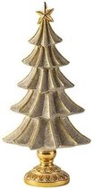 Gouden decoratie kerstboom beeldje 36 cm - Kerstversieringen/kerstdecoraties