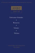 Oxford University Studies in the Enlightenment- Littérature Féminine; Rousseau; Voltaire; Théâtre