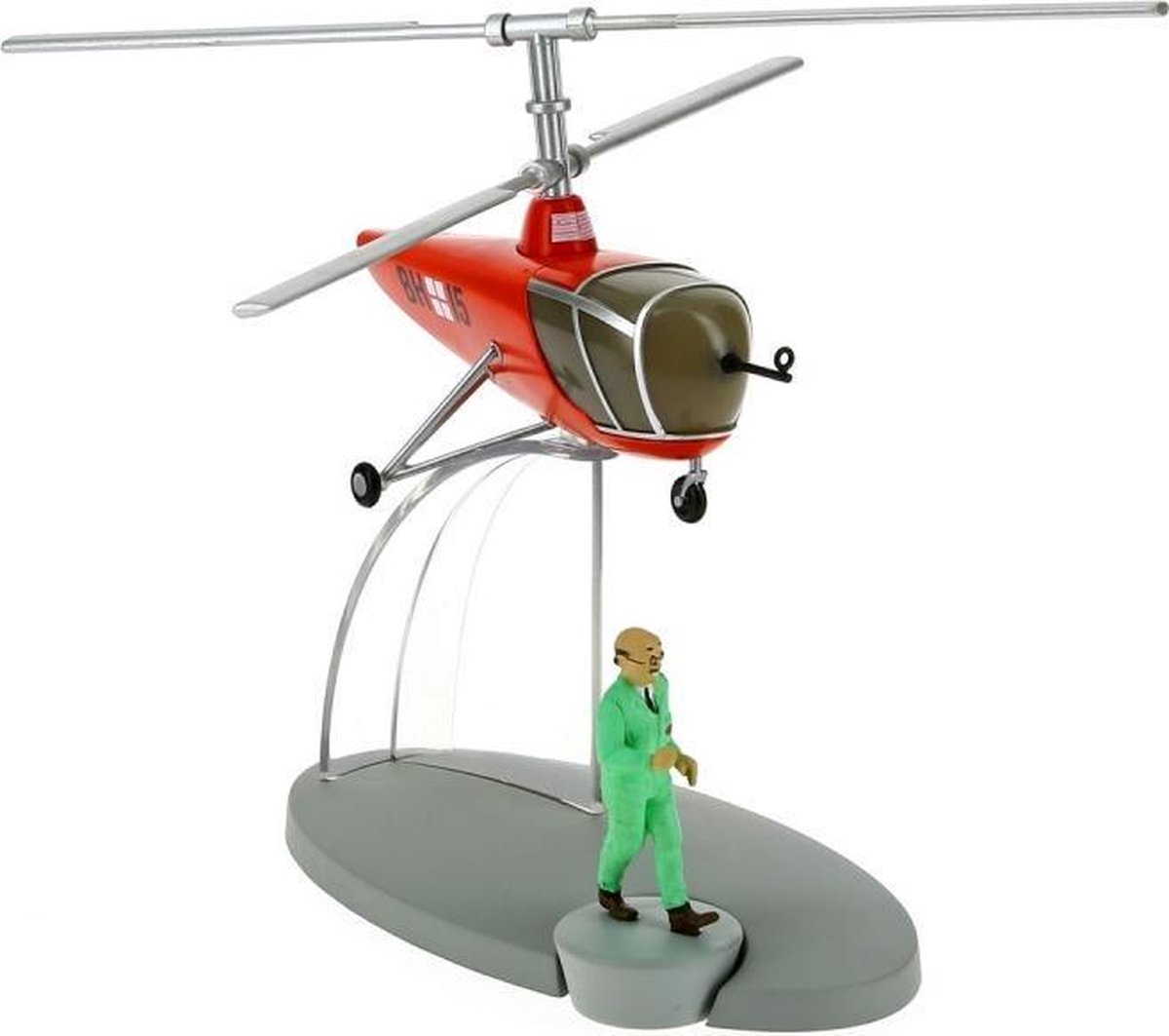 Kuifje / Tintin - Sprodj BH15 helicopter met Frank Wolff figuur (Moulinsart)