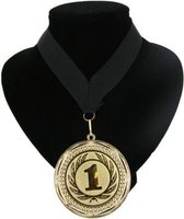 Kampioensmedaille nr. 1 aan zwart lint