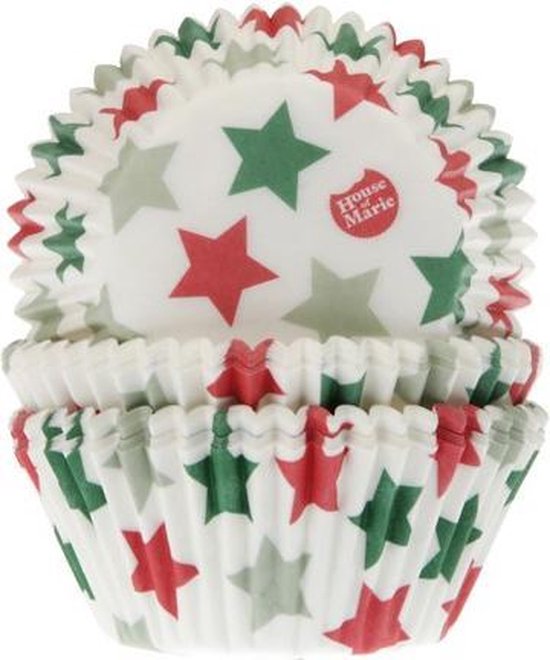 House of Marie Cupcake vormpjes Ster pk/50