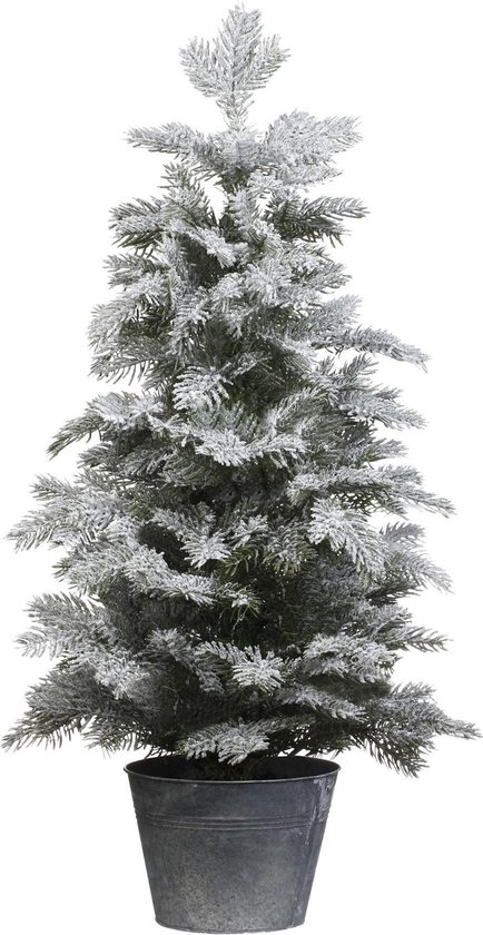 Sneeuwstorm Wordt erger beginnen Everlands Nordmann Snowy mini kerstboom 60 cm - besneeuwd - zonder  verlichting | bol.com