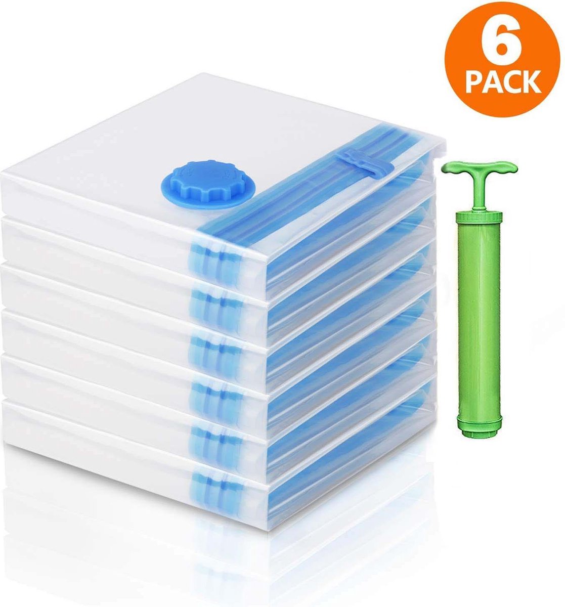 Vacuum opbergzakken 6 stuks Vacu mzakken - Reis Opbergzakken Travel bag - 2 x Small, 2 x Medium,