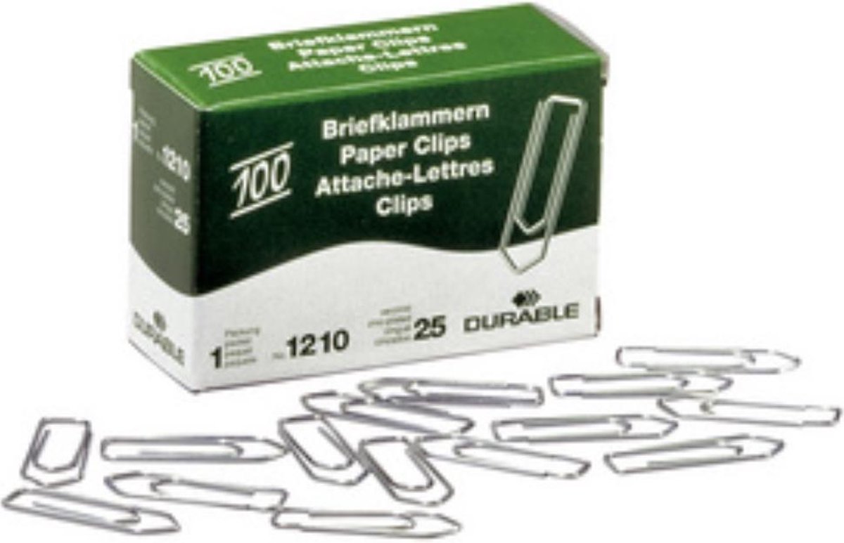 Durable - Paperclips Verzinkt - 32 mm - 1000 stuks