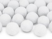 Plush pompom Wit (20 stuks)