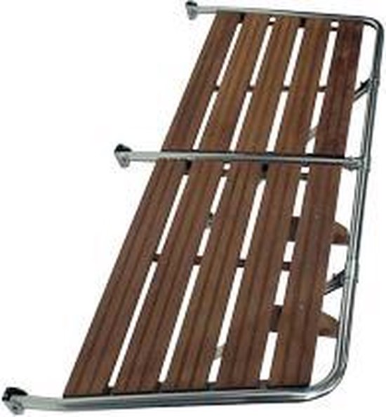 Allpa RVS Zwemplateau met teakhouten Vlonder 175 x 55cm