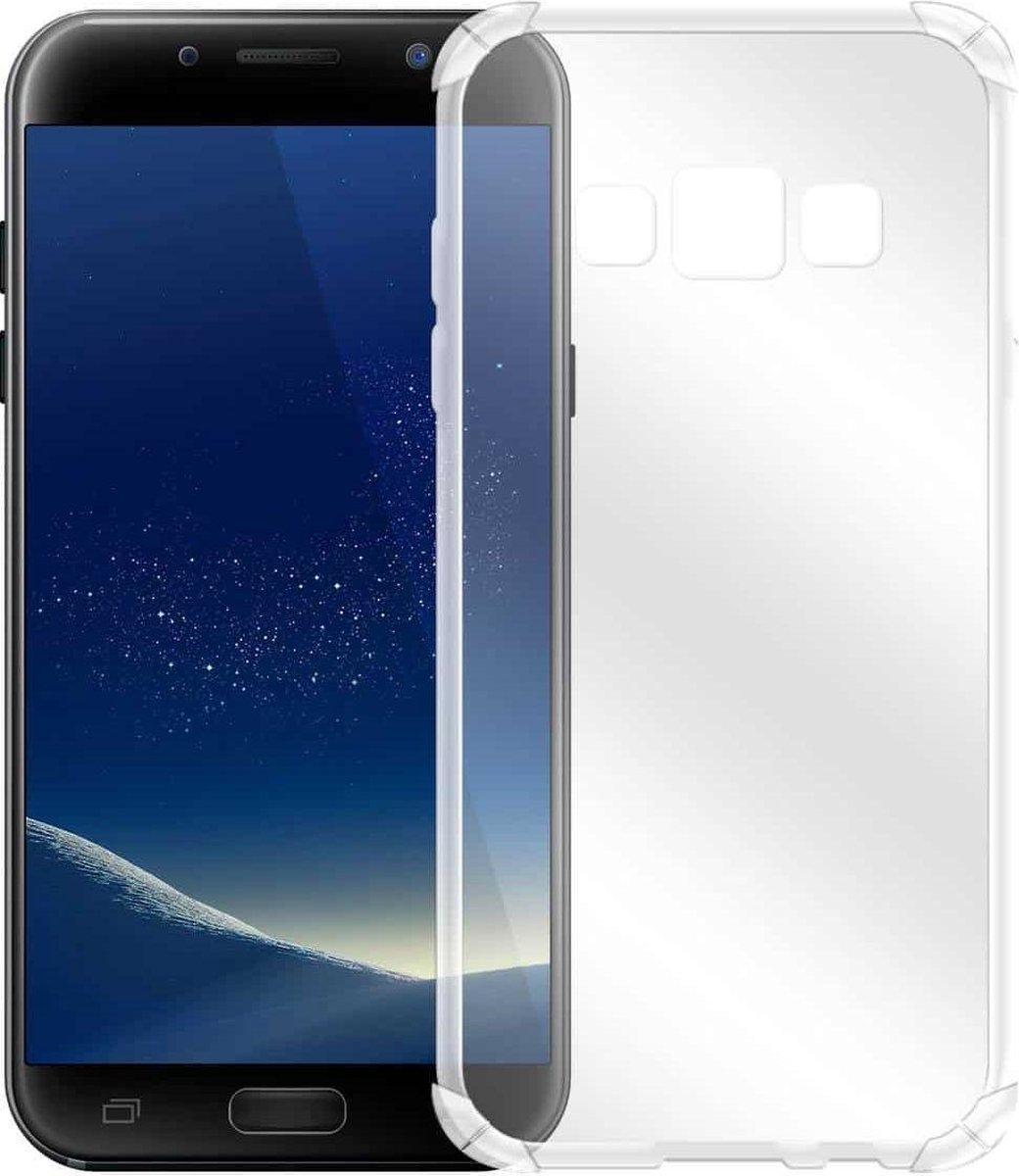 Schokbestendige hoes voor Samsung Galaxy J4 2018 gemaakt van doorzichtig Shock Proof TPU Siliconen