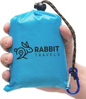 RABBIT TRAVELS ™ Outdoor Kleed - Picknickkleed - Strandlaken - Waterdicht - 150 x 140 cm - Sky Blue