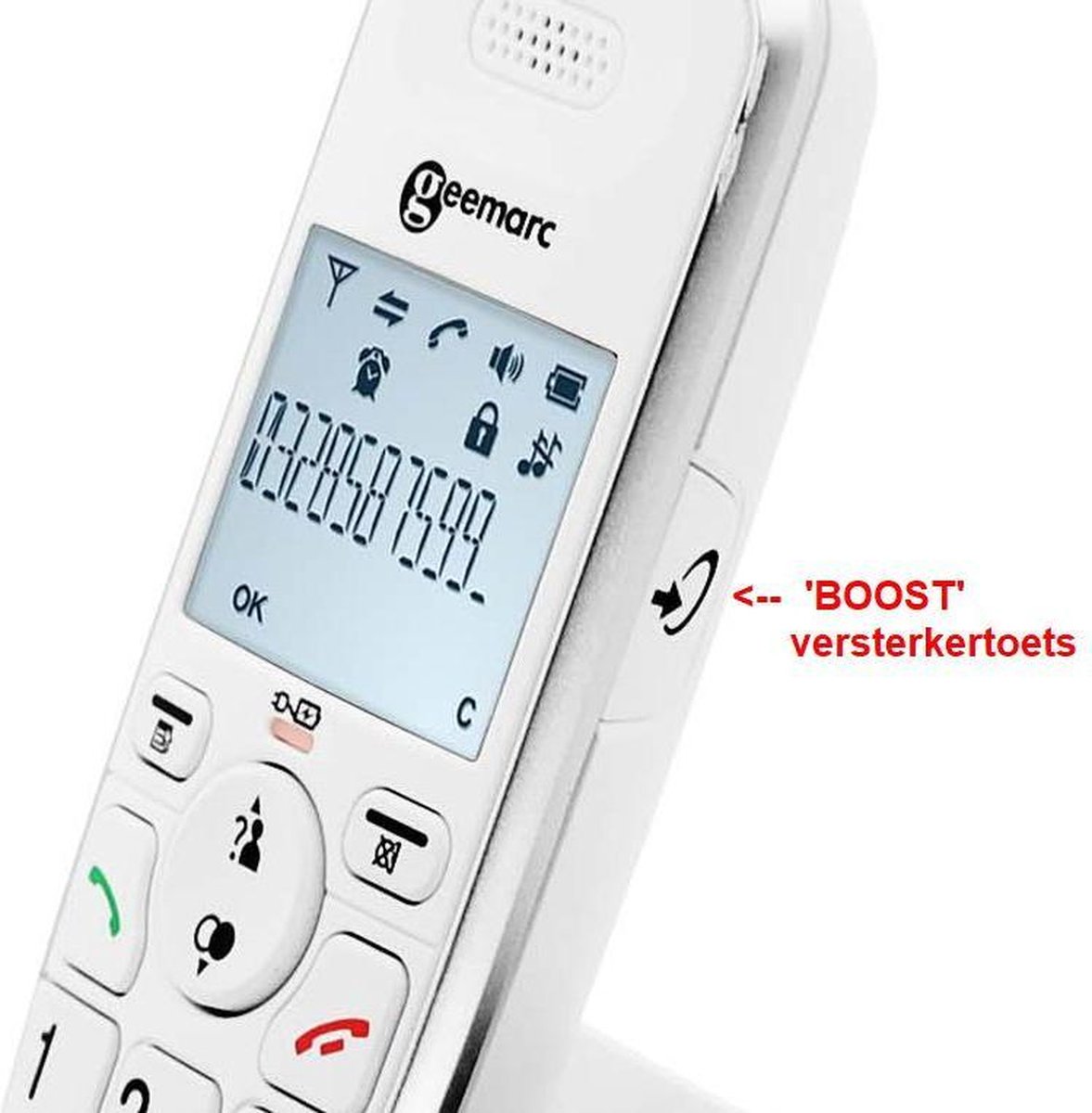 Téléphone sans fil GEEMARC Amplidect 295-2 Blanc