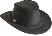 Leather Country Hat / 2XL / Black