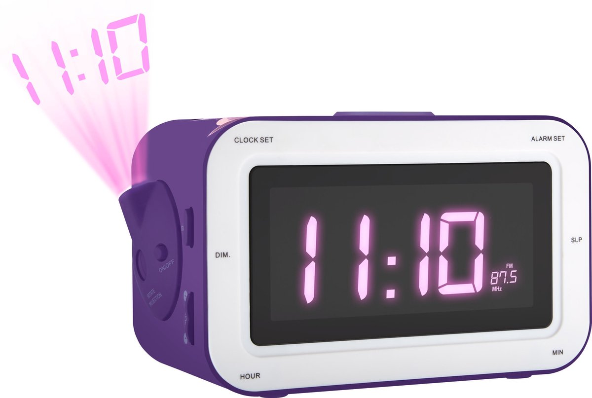 Bigben Interactive RR30PFAIRY4 Radio portable Horloge Analogique Violet,  Violet | bol.com
