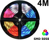 4 Meter - IP20 RGB LED Strip SMD5050 60led p/m (geen adapter en remote/controller inbegrepen)