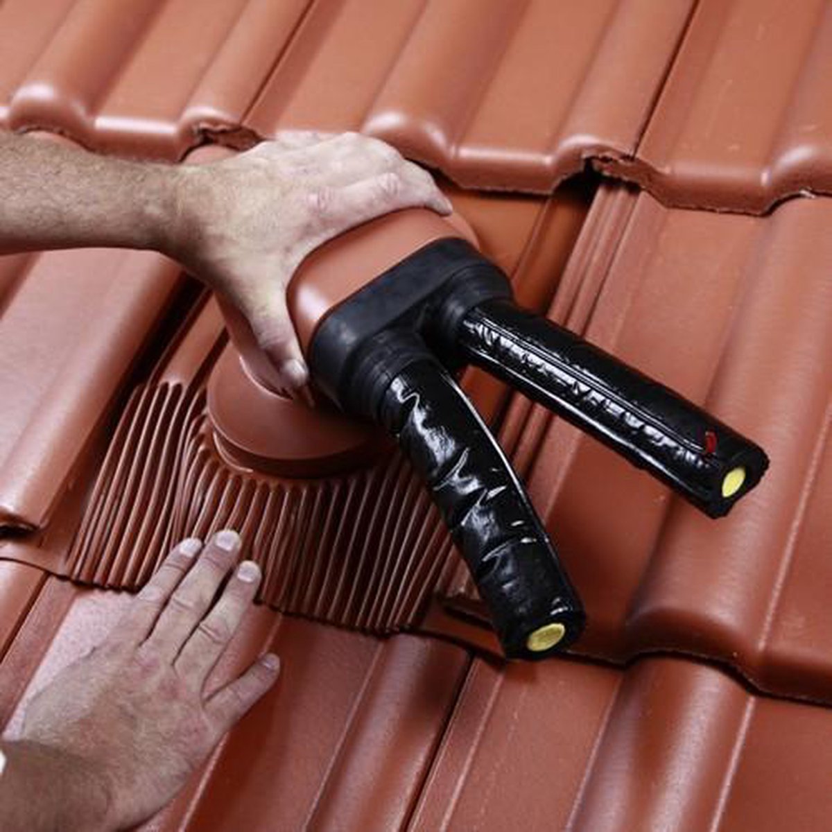Klöber Dubbele Kabeldoorvoer Antraciet Kabels Airco, Zonnepanelen, Boilers | Alles voor het dak