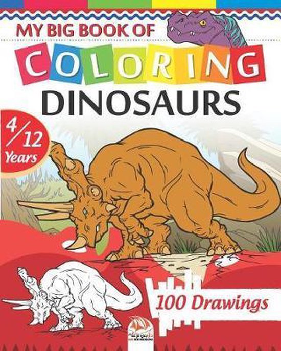 My big book of coloring dinosaurs, Dar Beni Mezghana | 9781081202859 | Boeken | bol.com