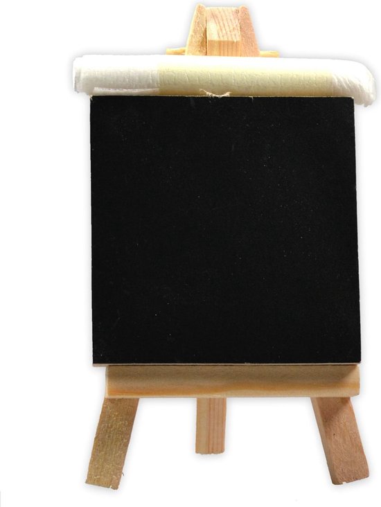 6x Mini Krijtbord Op Standaard - Staand Blackboard Chalkboard Tafel  Schrijfbord +... | bol.com