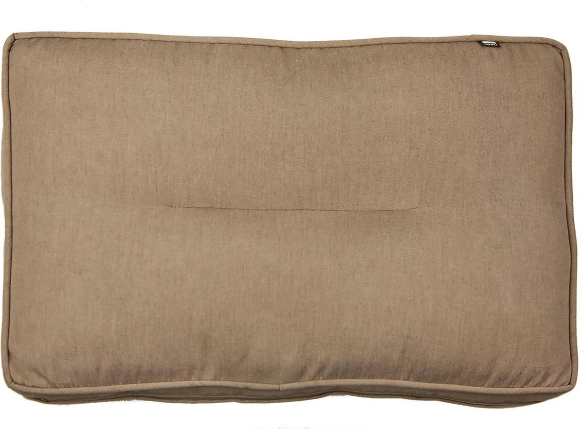 Kopu® Prisma Linnen Loungekussen Rug 60x40 cm - Beige, zacht linnen kussen in beige, 60x40 cm, voor loungegebruik.