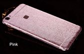 Xssive - 2x Glitter sticker voor Apple iPhone 6/6S - pink - met patroon