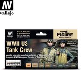 Vallejo val70186 Model Color -  WWII US Tank Crew 8 x 17 ml