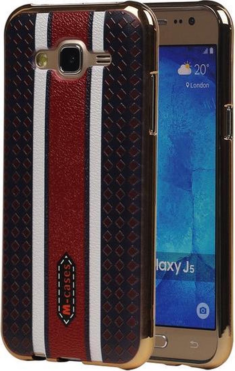 M-Cases Bruin Ruit Design TPU back case hoesje voor Samsung Galaxy J5 2015