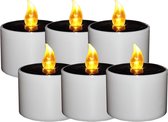 Bougies chauffe-plat Solar et bougies LED - lot de 6