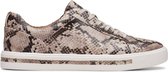 Clarks Un Maui Lace Dames Sneakers - Natural Snake - Maat 37