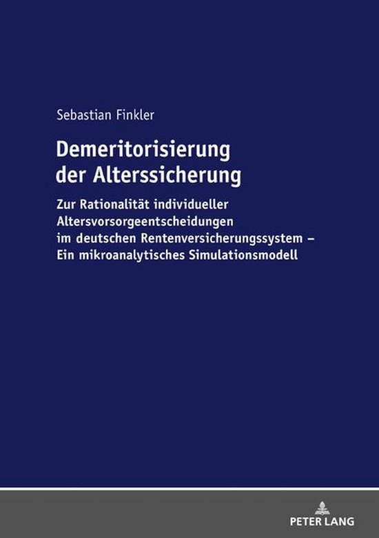 Demeritorisierung der Alterssicherung - cover