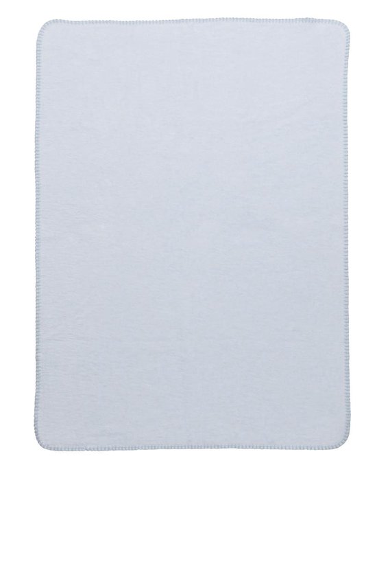 Meyco basic uni wiegdeken - 75x100 cm - lichtblauw