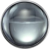 Quiges - Drukknoop Mini 12mm Glas Grijs - EBCMK072